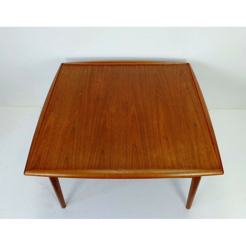 Vintage teak coffee table by Grete Jalk, Denmark 1960s