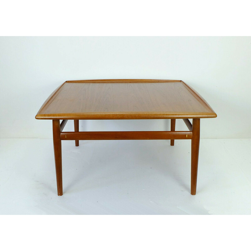 Vintage teak coffee table by Grete Jalk, Denmark 1960s