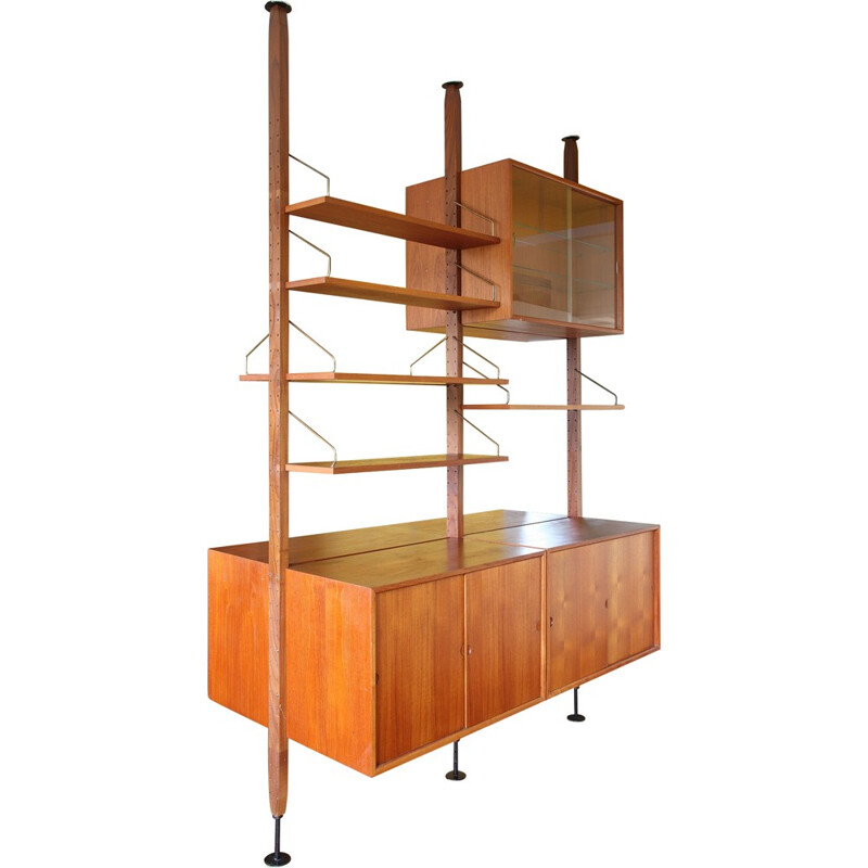 "Royal" modular shelf system in teak, Poul CADOVIUS - 1960s