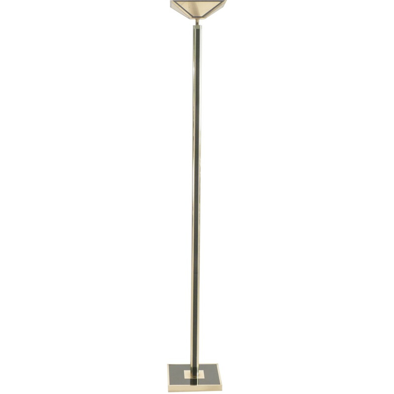 Romeo halogen floor lamp in brass - 1970s