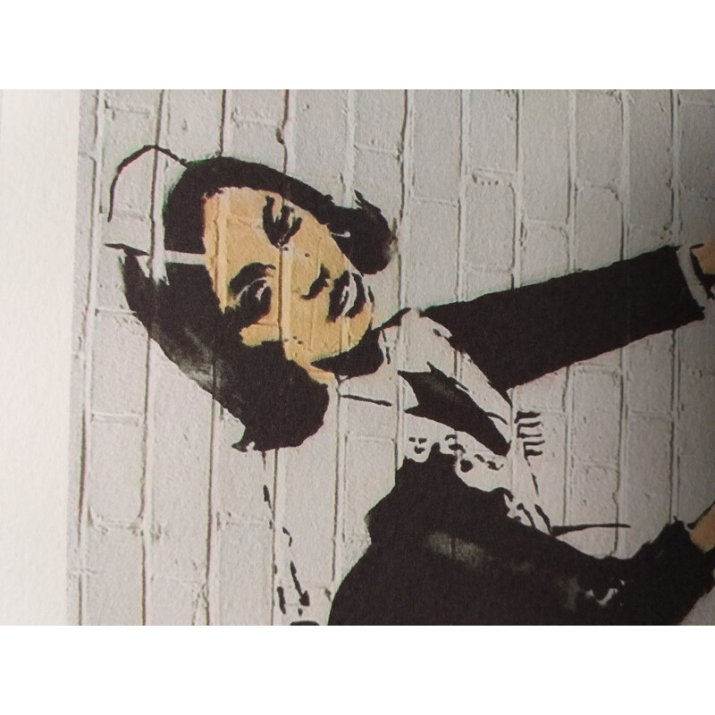 Litografia Vintage "Limpiando" de Bansky, 2010