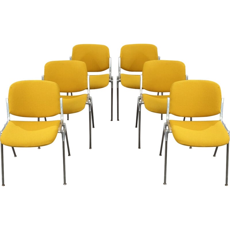 Castelli "DSC 106" 6 chairs, Giancarlo PIRETTI - 1970s