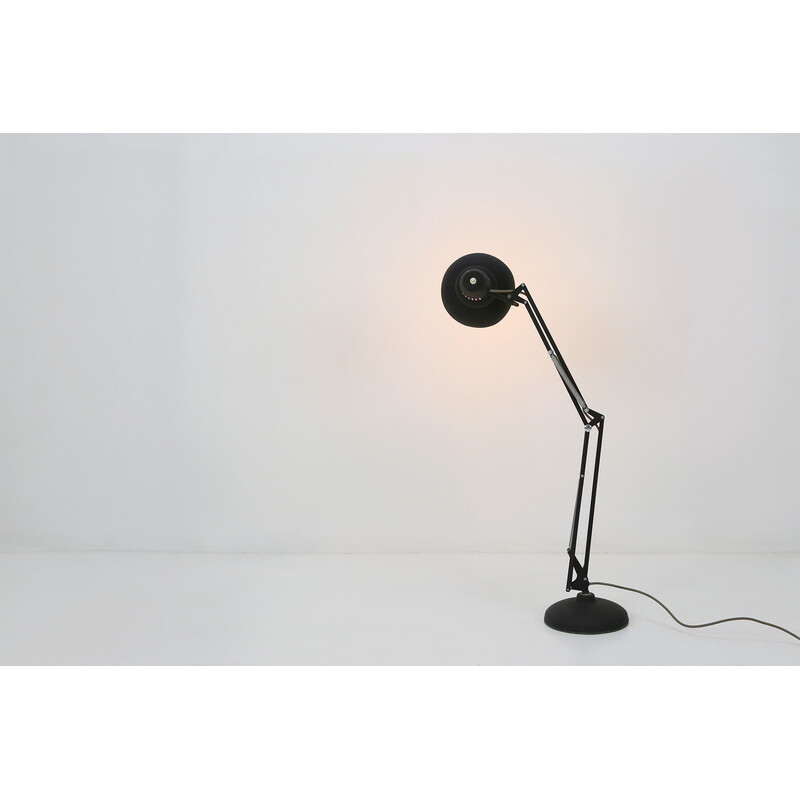 Vintage black industrial desk lamp, 1930s