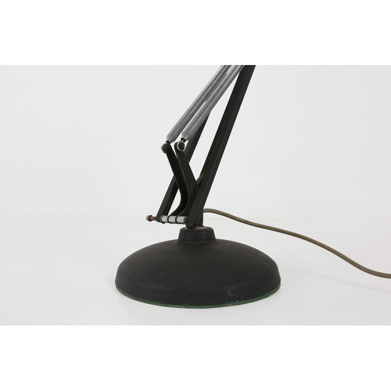 Lampe de bureau industrielle vintage noire, 1930