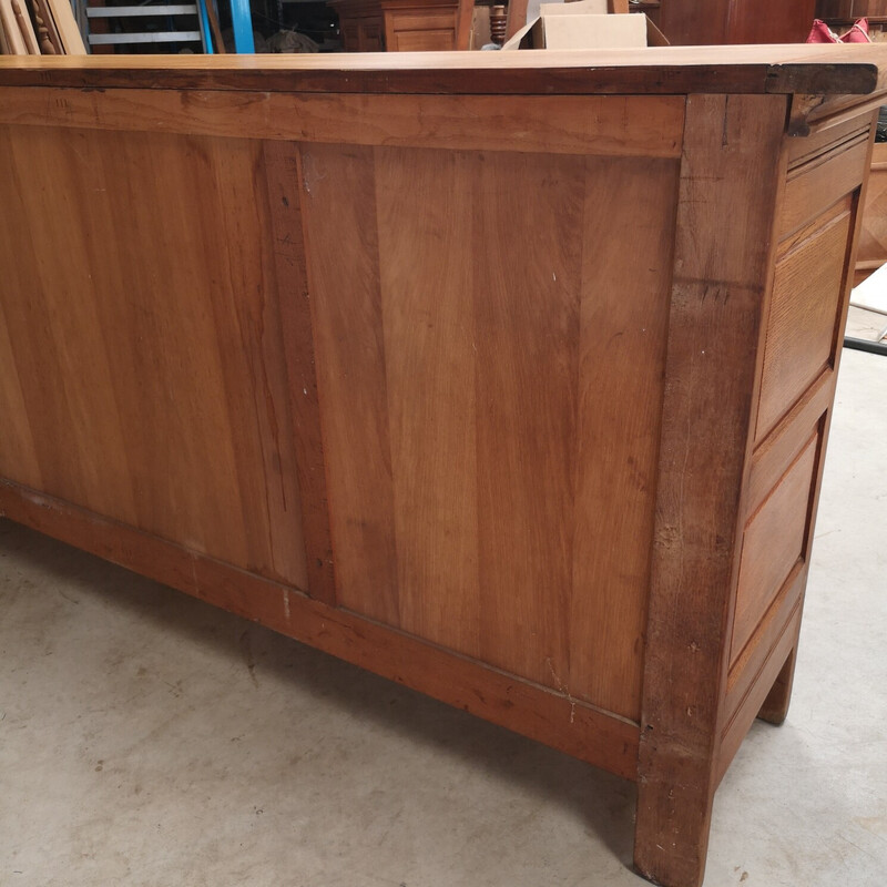 Vintage oakwood sideboard with 4 doors, 1950