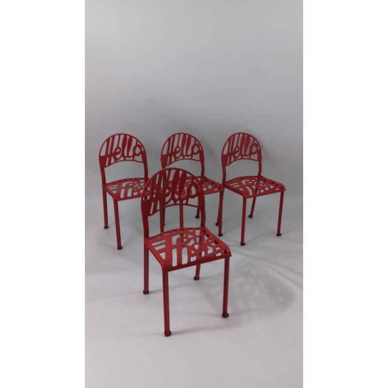 Suite de 4 chaises "Hello There" Artifort, Jeremy HARVEY - 1960