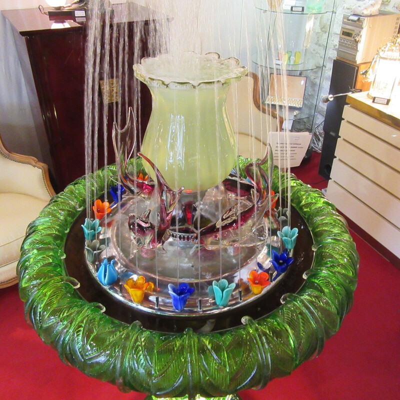 Vintage Murano glass fountain by Alfredo Barbini, 1950s