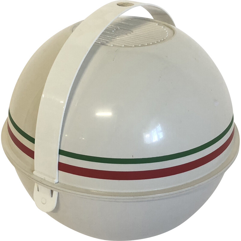 Vintage ball shaped ice box by Paolo Tilche for Guzzini, Italy 1980s