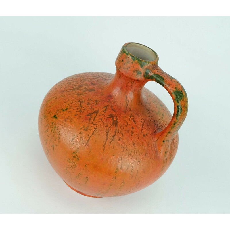 Vintage Vase mit Vulkano Dekor Modell 340 von Ruscha Keramik, 1960-1970