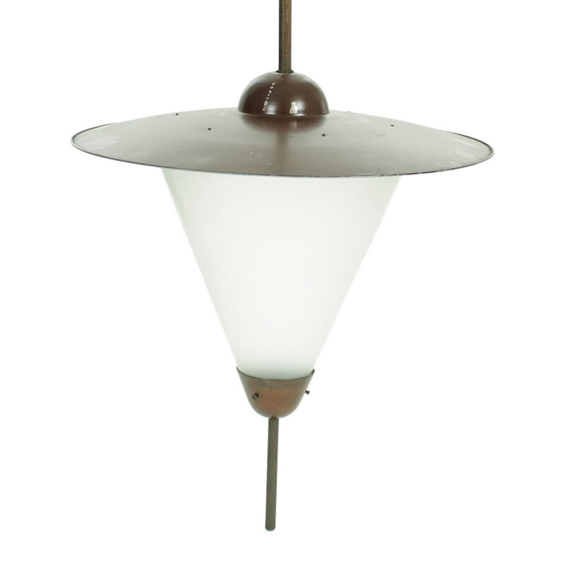 Vintage "Big Giso" hanglamp door W.H. Gispen voor Gispen, 1930
