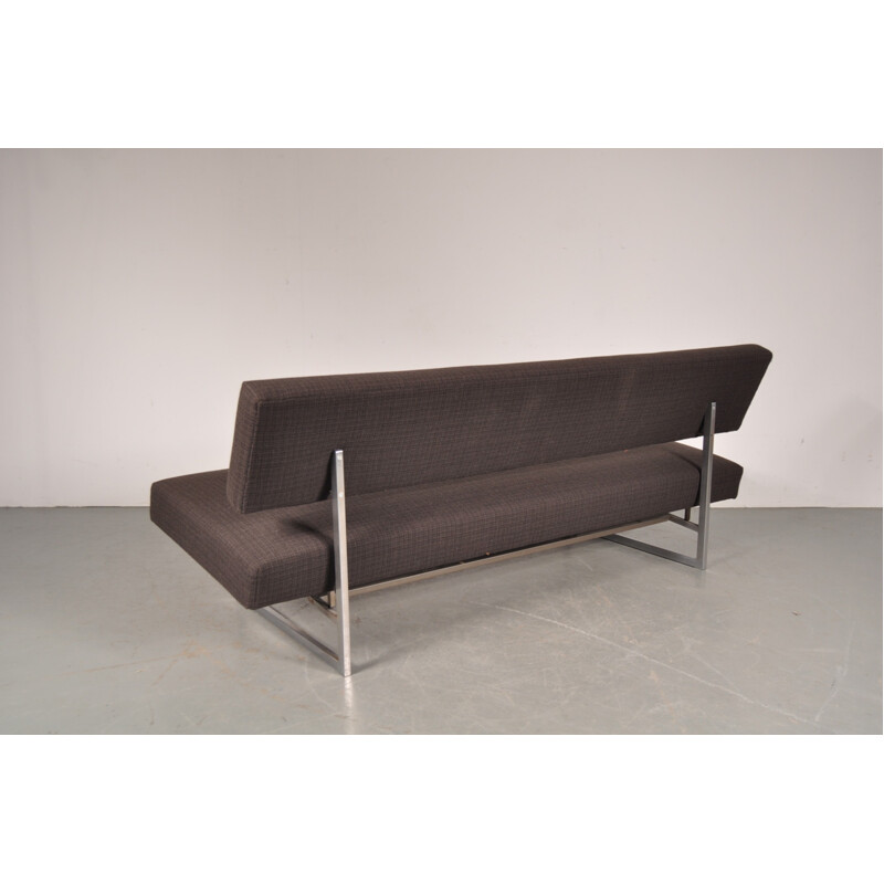 Gelderland 3 seaters brown sleeping sofa, Rob PARRY - 1960s