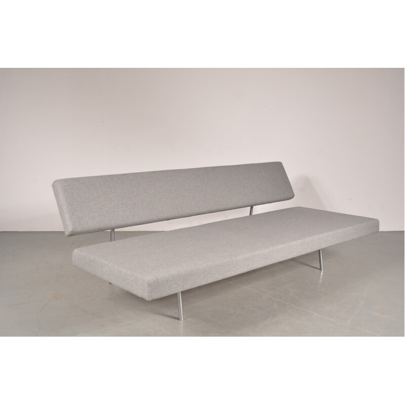 Spectrum black metal 3-seats sleeping sofa, Martin VISSER - 1960s