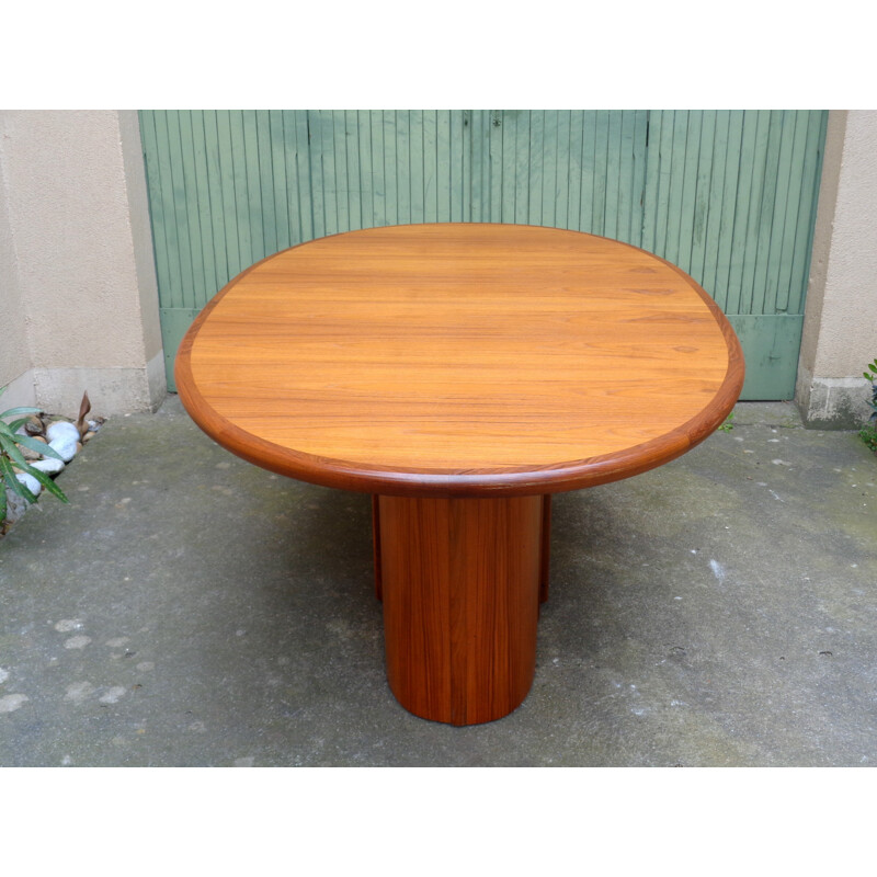 Skovby scandinavian oval dining table in teak - 1980s