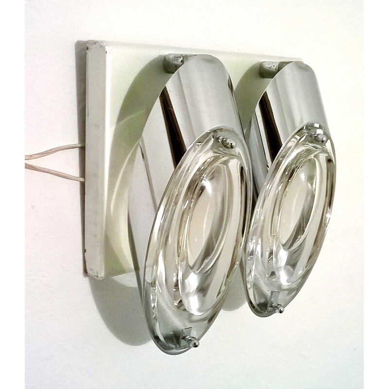 Pair of vintage wall lamps by Oscar Torlasco for Stilkronen, 1970s