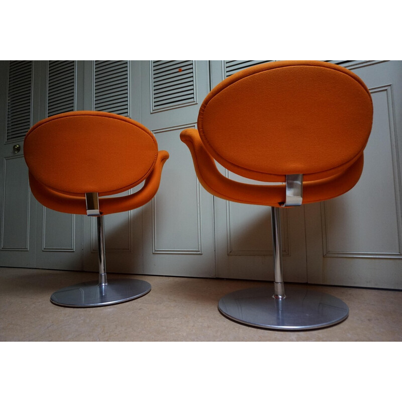 Pair of vintage Tulip swivel armchairs by Pierre Paulin for Artifort