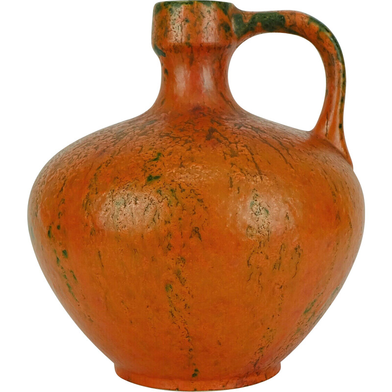Vaso vintage com decoração vulcânica modelo 340 de Ruscha Keramik, 1960-1970