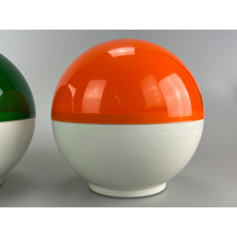 Set of 3 vintage Varta lamps by Hans Gugelot, 1970s