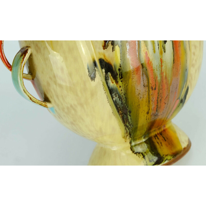 Vase vintage Art déco en céramique par Dümler et Breiden, 1930