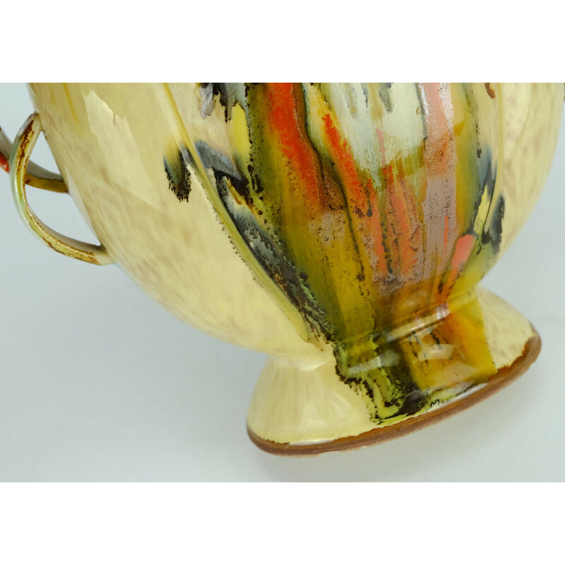 Vintage Art Deco vaso de cerâmica de Dümler e Breiden, 1930