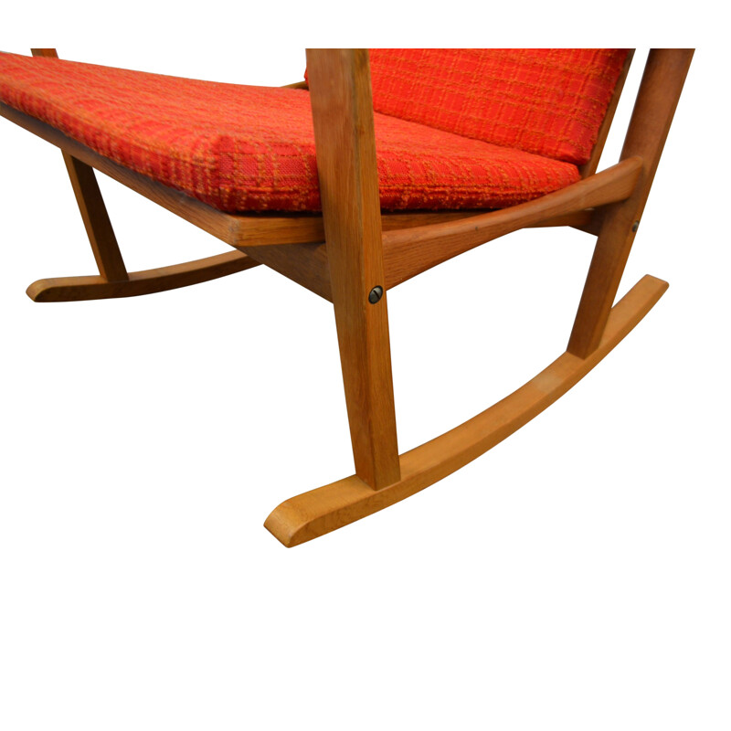 Nissen mid-century Danish oak rocking chair, Finn JUHL - 1960s