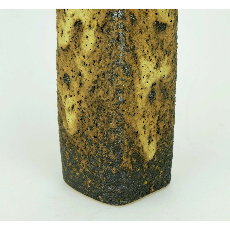 Vintage fat lava vase by Vest Pottery, Netherlands