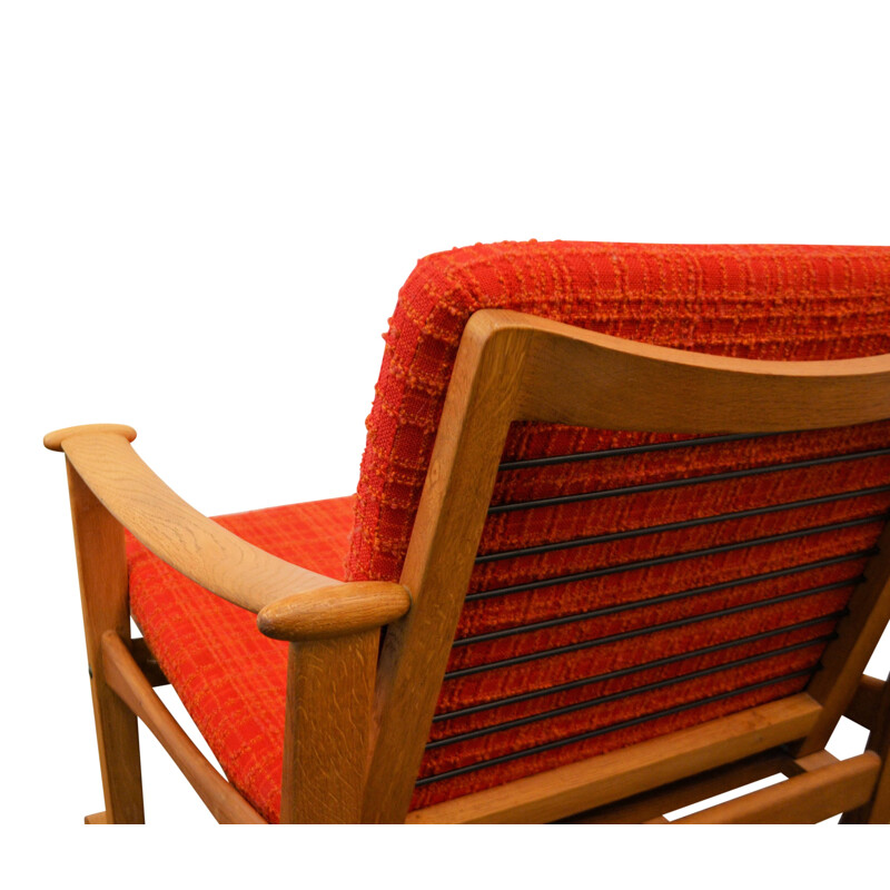 Nissen mid-century Danish oak rocking chair, Finn JUHL - 1960s