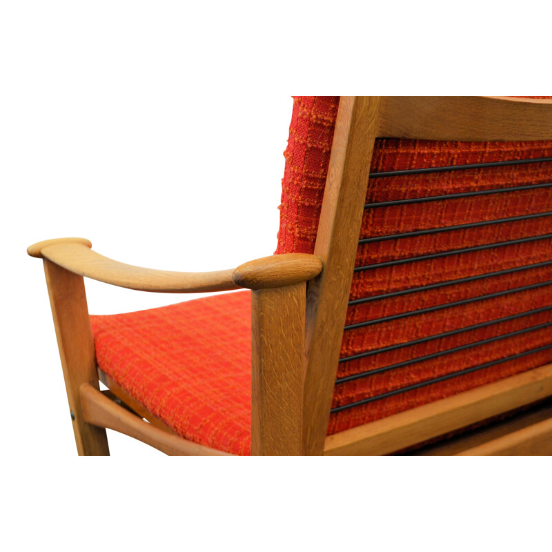 Nissen mid-century Danish oak rocking chair, Finn JUHL - 1960s