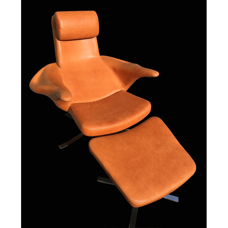 Fritz Hansen "Seagull" armchair with ottoman, Gosta BERG and Stenerik ERIKSSON - 1960s