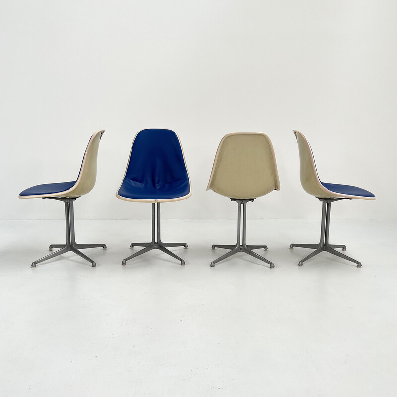 Set of 4 vintage La Fonda dining chairs by Charles and Ray Eames for Herman Miller, 1960s