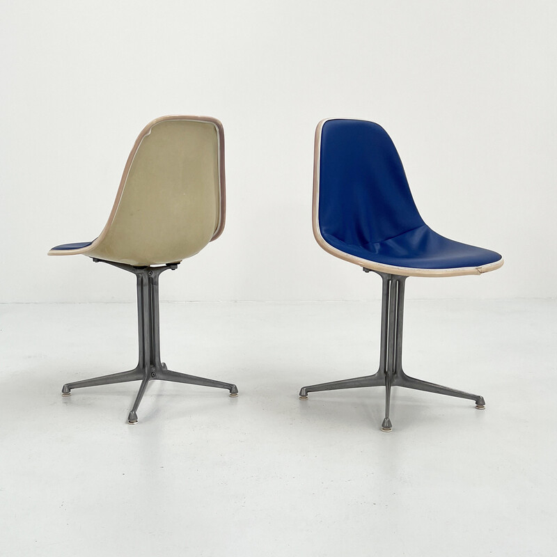 Set van 4 vintage La Fonda eetkamerstoelen van Charles en Ray Eames voor Herman Miller, jaren '60