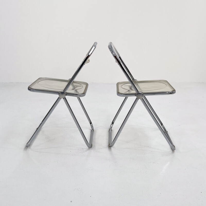 Vintage Plia folding chair by Giancarlo Piretti for Anonima Castelli, 1960s