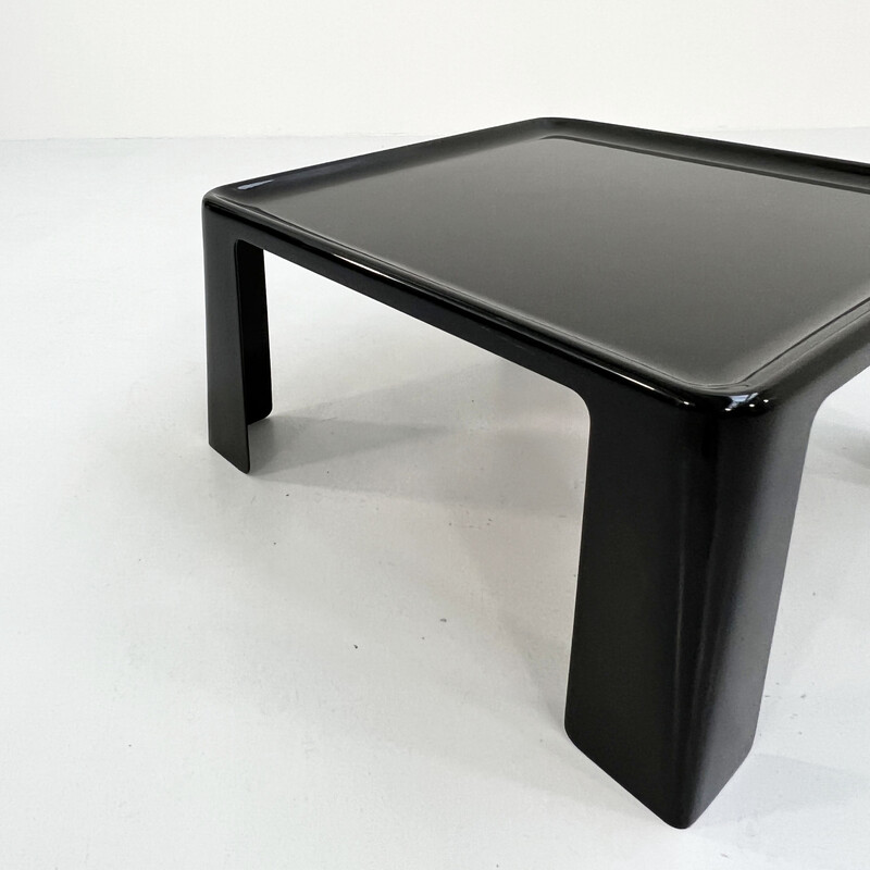 Vintage black Amanta coffee table by Mario Bellini for BandB Italia, 1970s