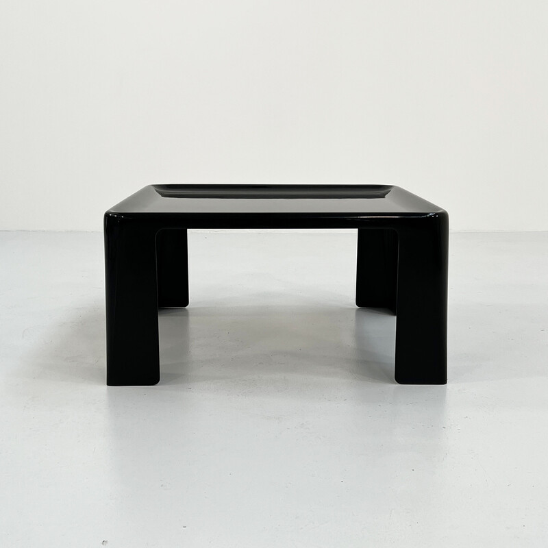 Vintage black Amanta coffee table by Mario Bellini for BandB Italia, 1970s