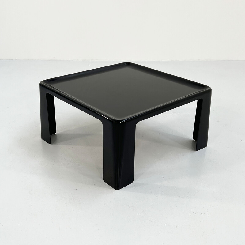 Vintage black Amanta coffee table by Mario Bellini for BandB Italia, 1970s