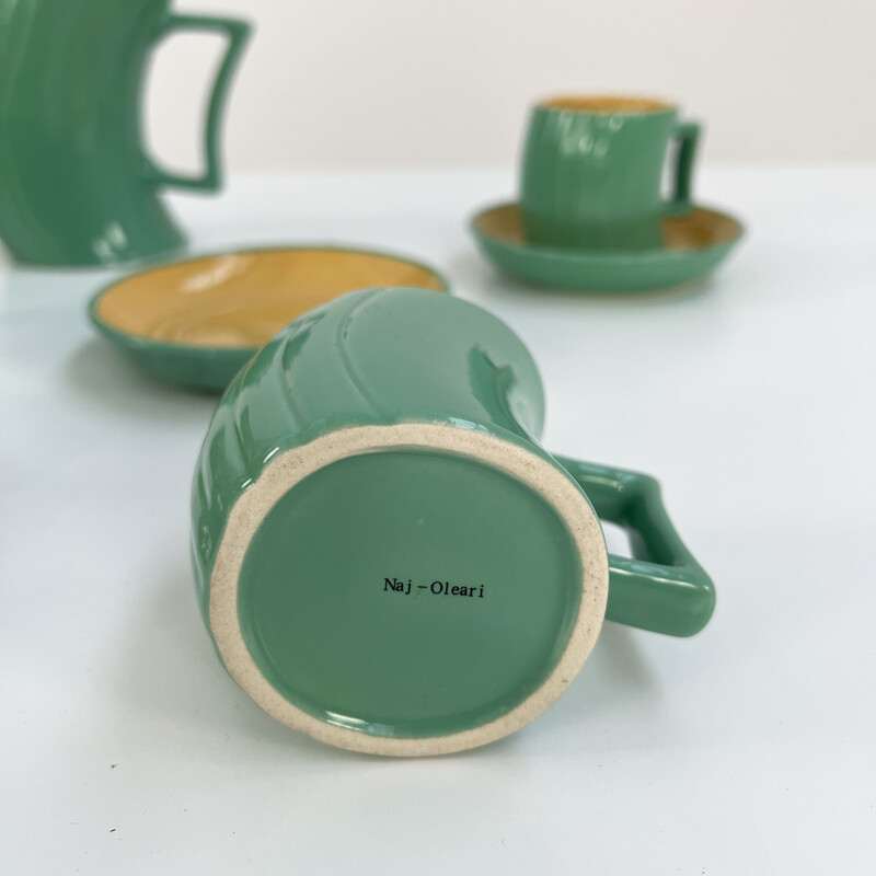 Servizio da tè in ceramica vintage di Massimo Iosa Ghini per Naj Oleari, anni '80
