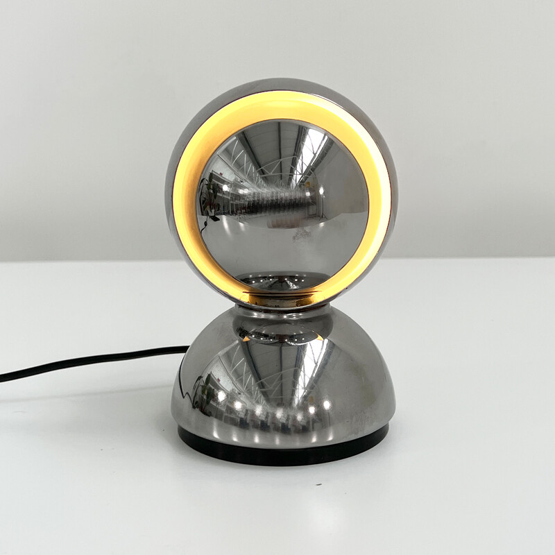 Lampada da tavolo Eclisse in argento vintage di Vico Magistretti per Artemide, anni '60