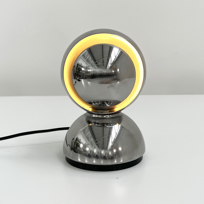 Vintage silver Eclisse table lamp by Vico Magistretti for Artemide, 1960s