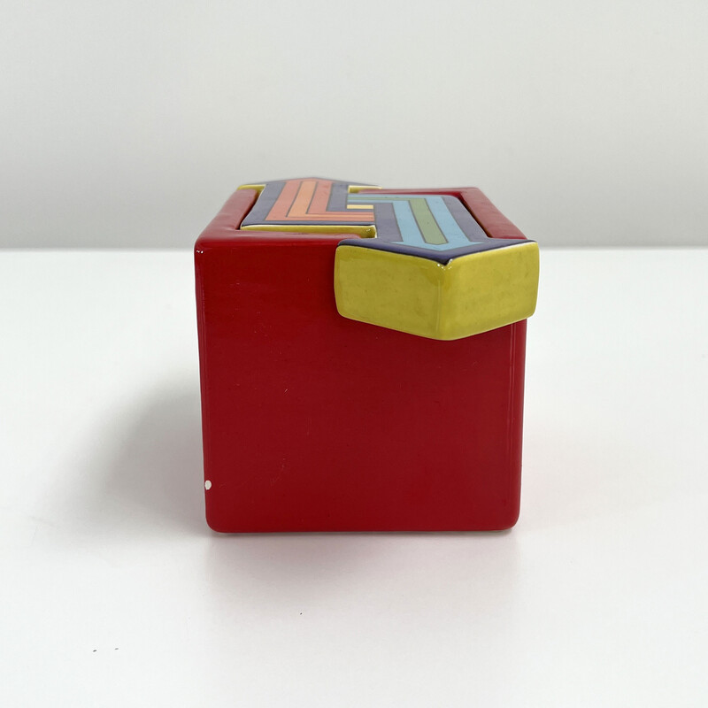 Vintage box in ceramic by Gitano San Marino for S.A Ceramiche, Italy 1970s