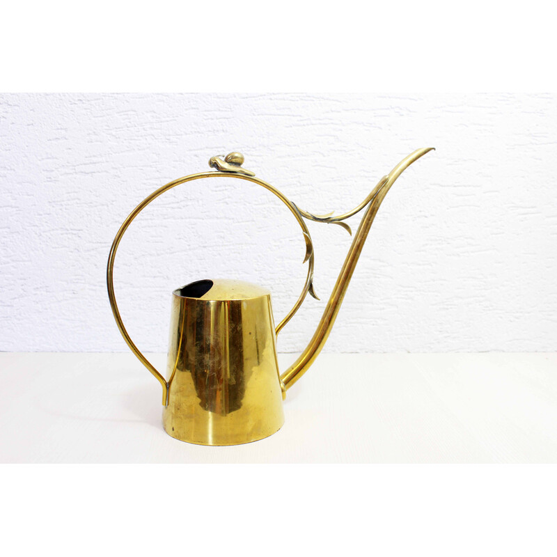 Vintage watering can in brass, 1950