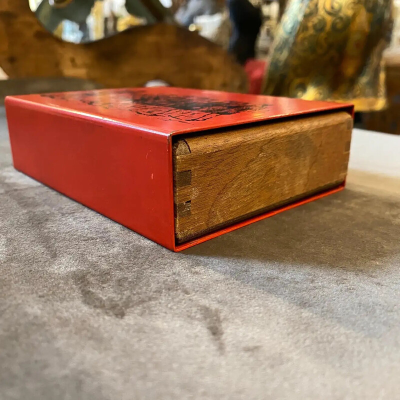 Mid-century cigarette box by Piero Fornasetti for Atelier Fornasetti, 1960s