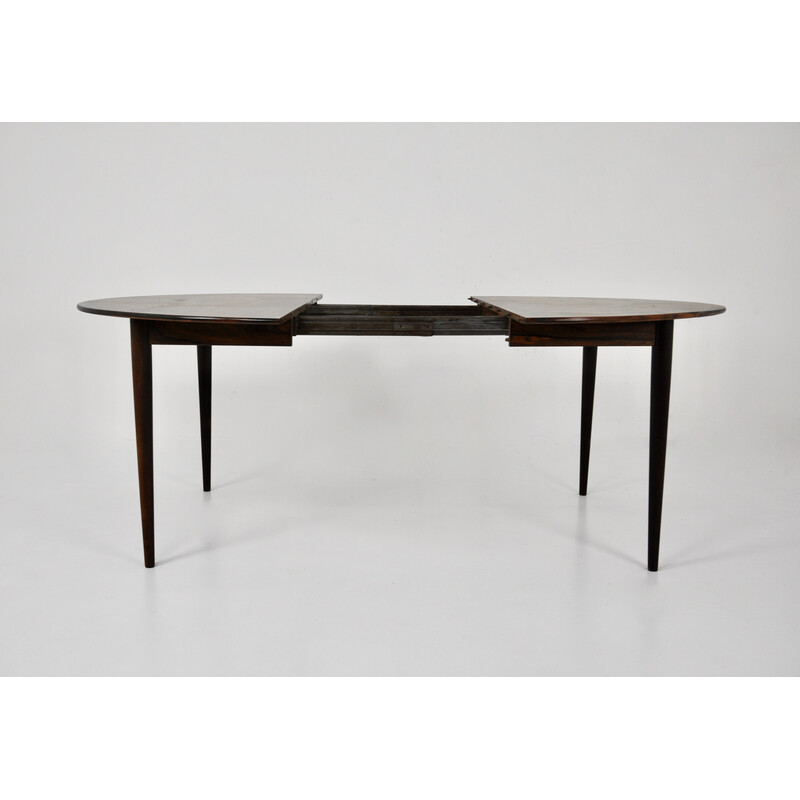 Table ronde extensible vintage de Grete Jalk pour Cj Rosengaarden, 1960