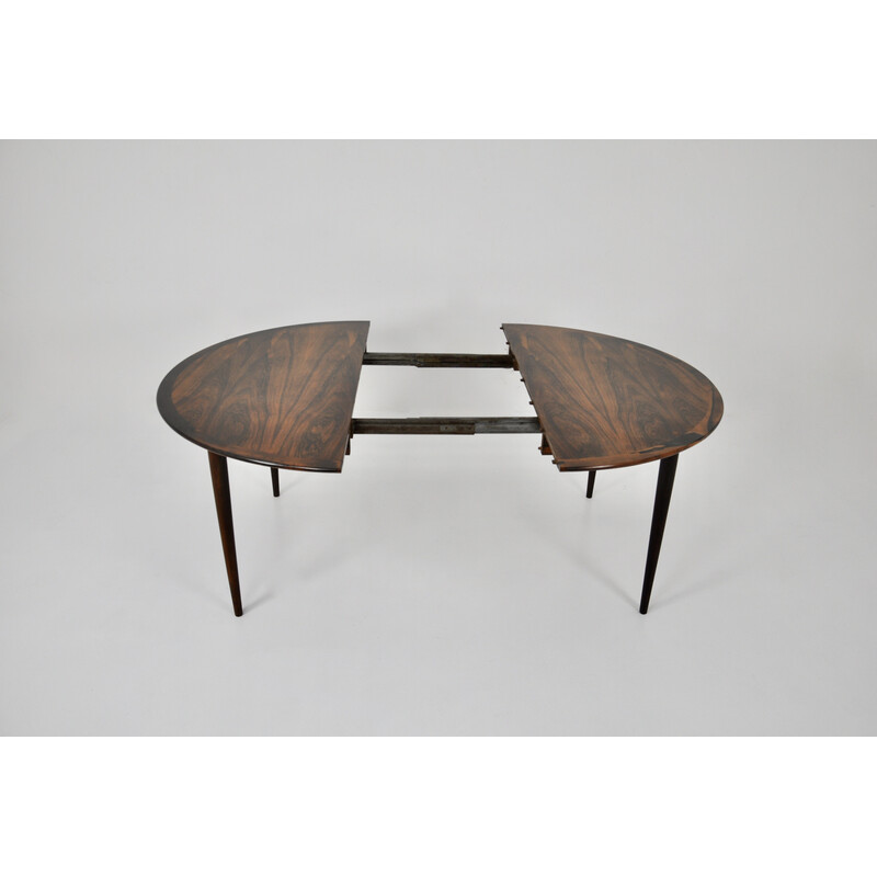 Tavolo rotondo allungabile vintage di Grete Jalk per Cj Rosengaarden, 1960