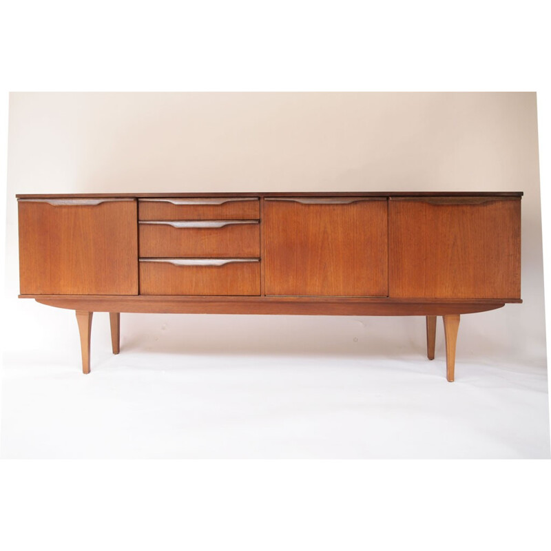 Teak  vintage sideboard with 4 compartment - 1950s
