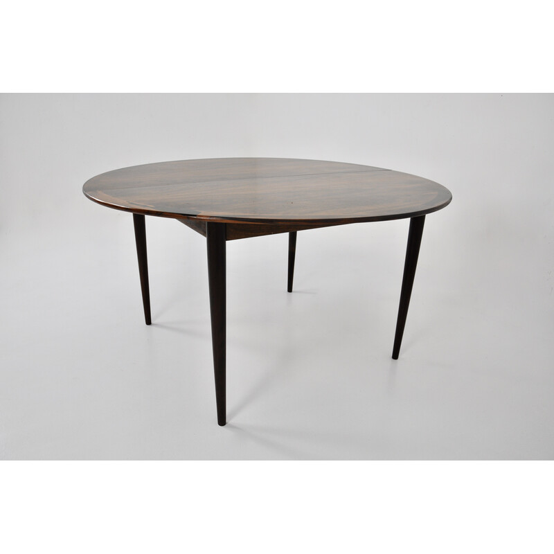 Vintage extendable round table by Grete Jalk for Cj Rosengaarden, 1960