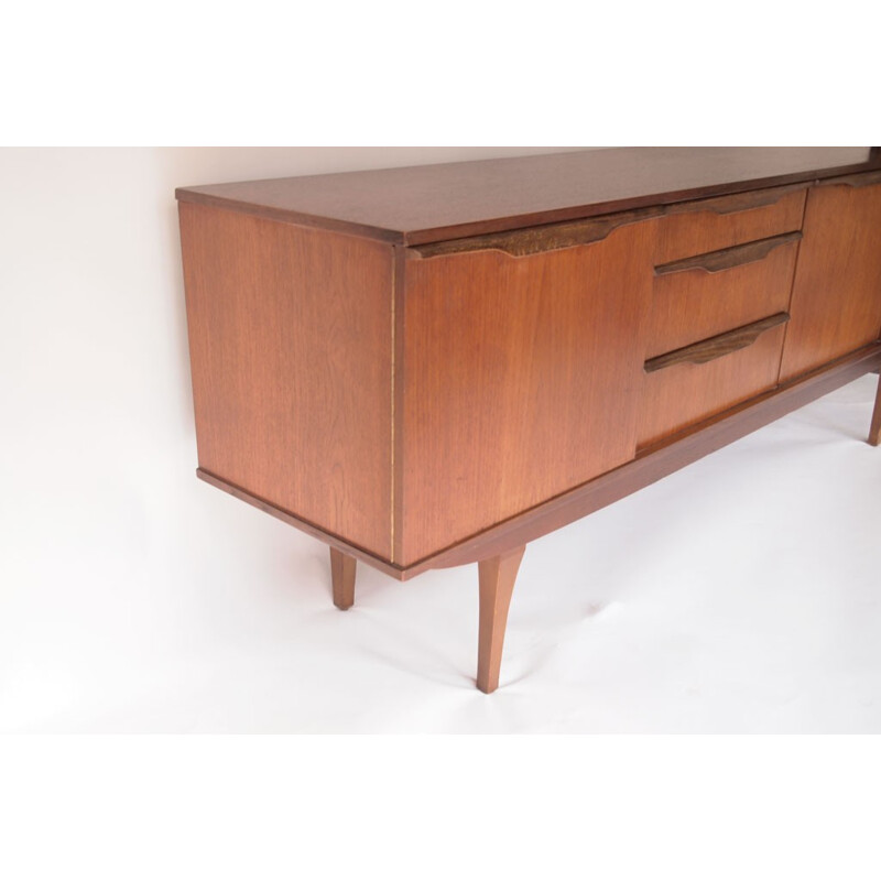 Teak  vintage sideboard with 4 compartment - 1950s