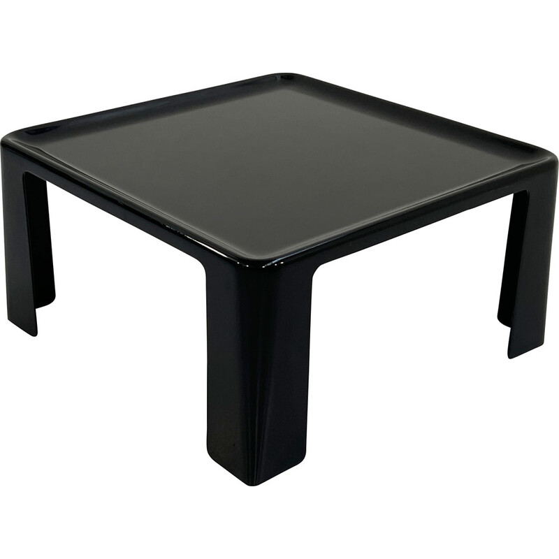 Mesa de centro Amanta negra vintage de Mario Bellini para BandB Italia, años 70