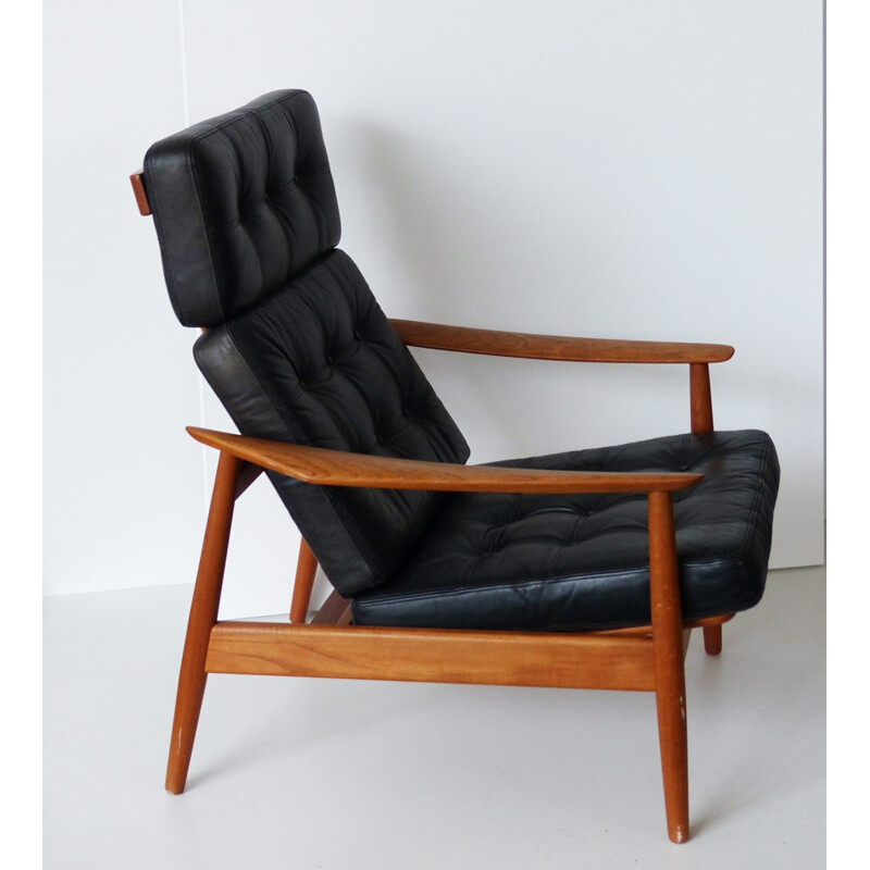 Armchair with its ottoman "FD 164", Arne VODDER - 1960s