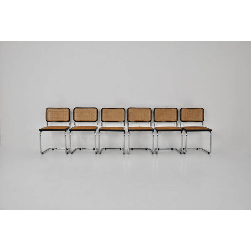 Set of 6 vintage B32 chairs by Marcel Breuer