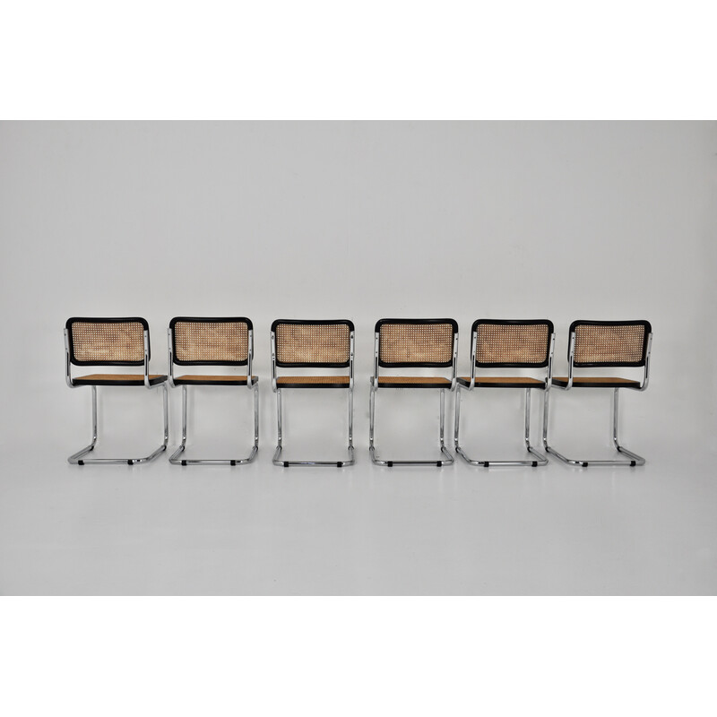 Set of 6 vintage B32 chairs by Marcel Breuer