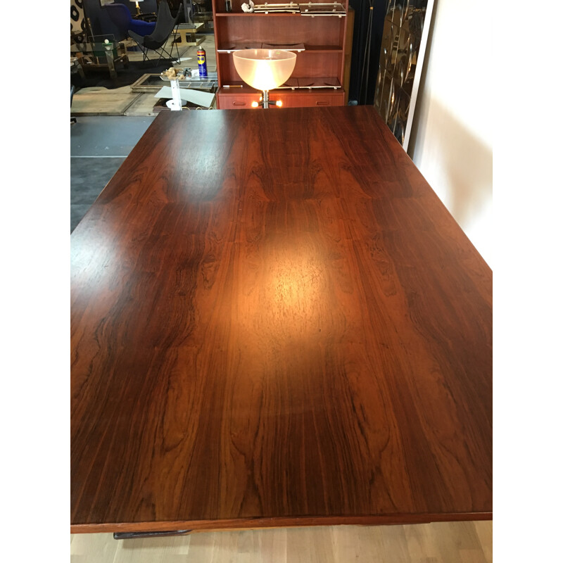 Bernini dining room table in rosewood, Gianfranco FRATTINI - 1960s